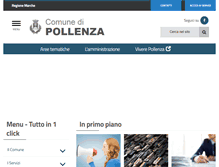 Tablet Screenshot of comune.pollenza.mc.it